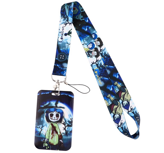 Lanyard y Porta credencial Coraline
