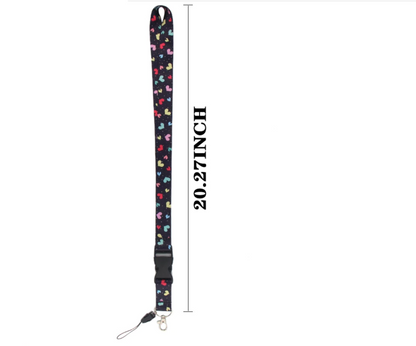 Lanyard y Porta credencial Corazones - Yukawaii