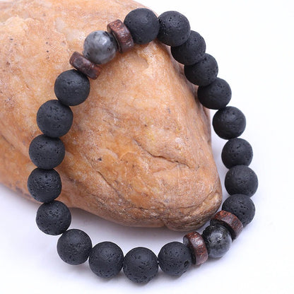 Pulsera de Piedra y Madera - Yukawaii
