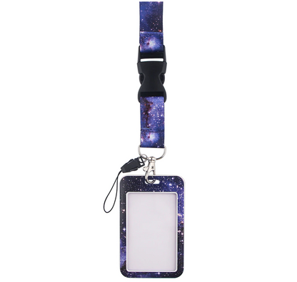 Lanyard y Porta credencial espacio, cosmos - Yukawaii