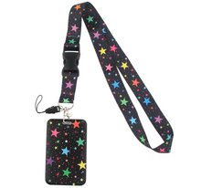 Cargar imagen en el visor de la galería, Lanyard y Porta credencial Estrellas
