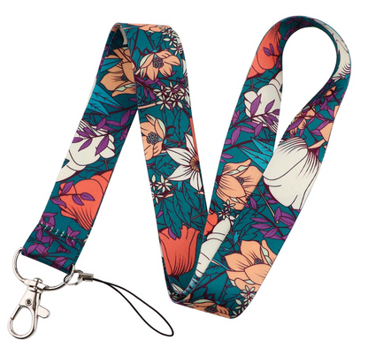 Lanyard y Porta credencial Flores