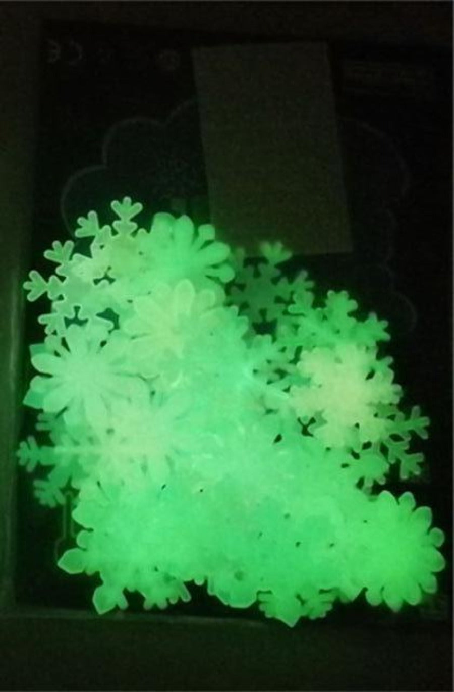 Copos de Nieve Fluorescentes