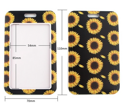 Lanyard y Porta credencial Girasol