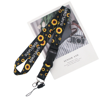 Lanyard y Porta credencial Girasol