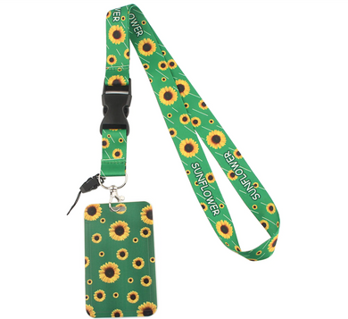 Lanyard y Porta credencial girasol - Yukawaii