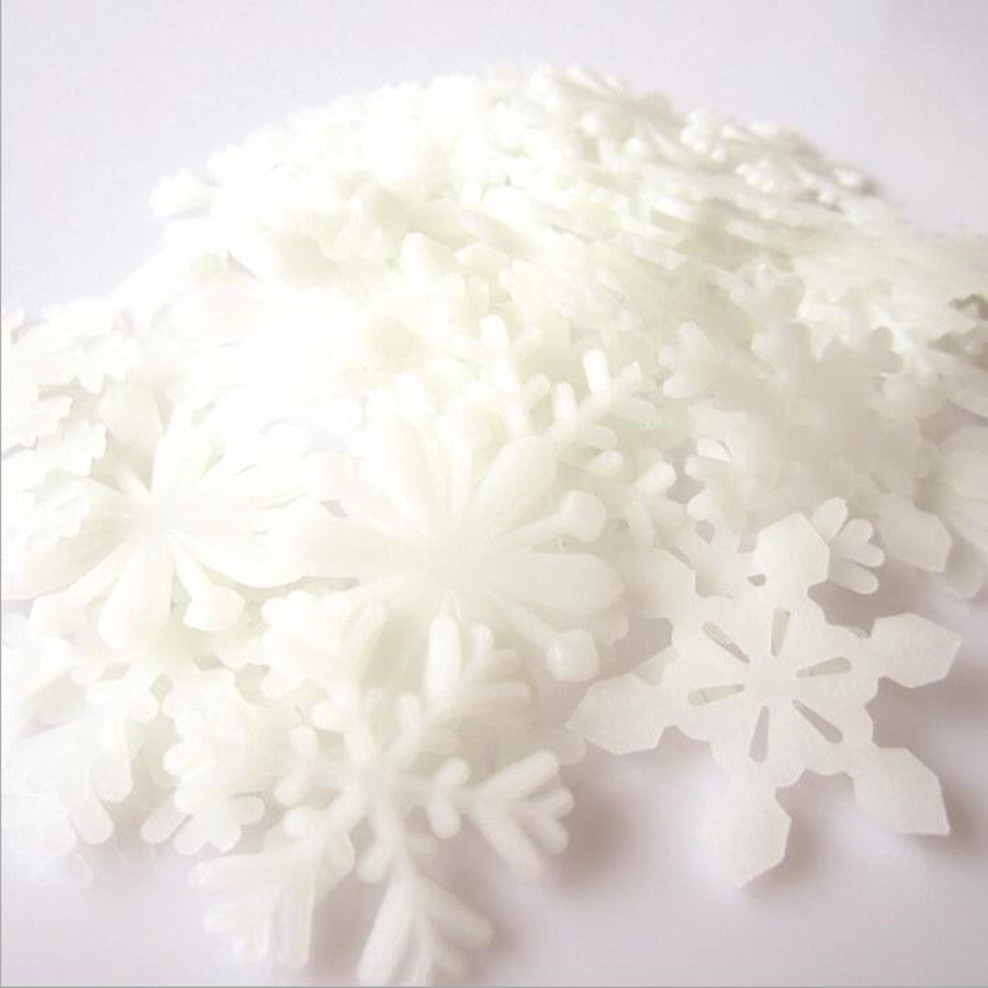 Copos de Nieve Fluorescentes