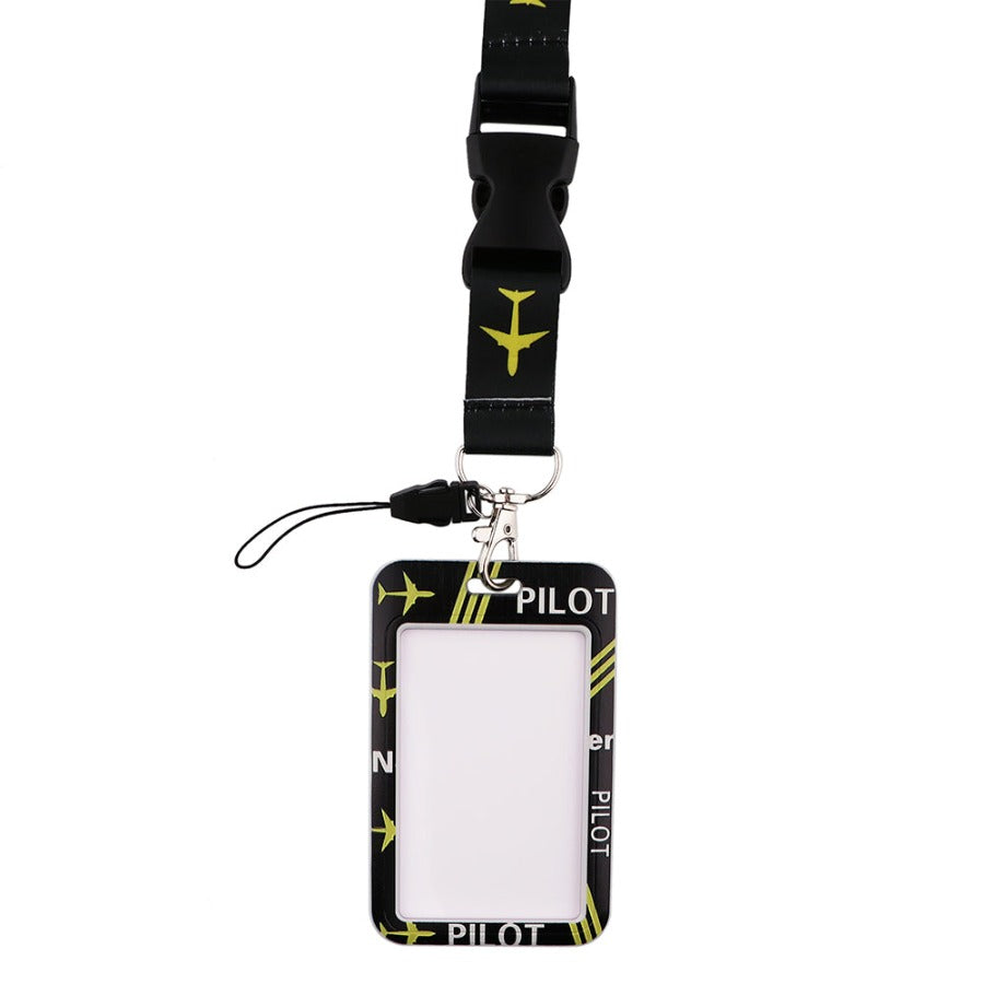 Lanyard y Porta credencial Piloto