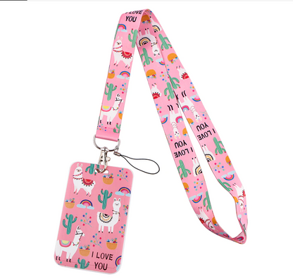 Lanyard y Porta credencial Llama