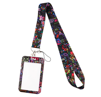 Lanyard y Porta credencial Luces de Neon