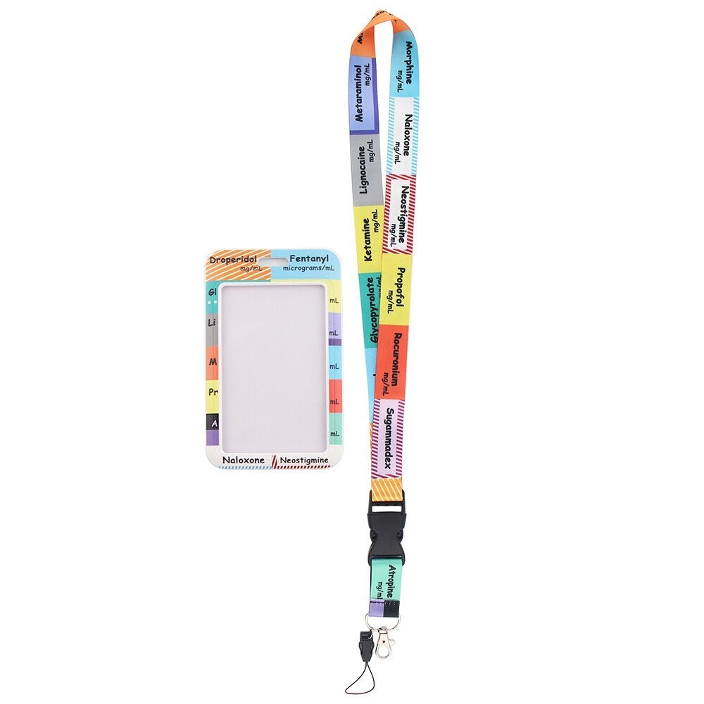 Lanyard y Porta credencial Anestesia - Yukawaii
