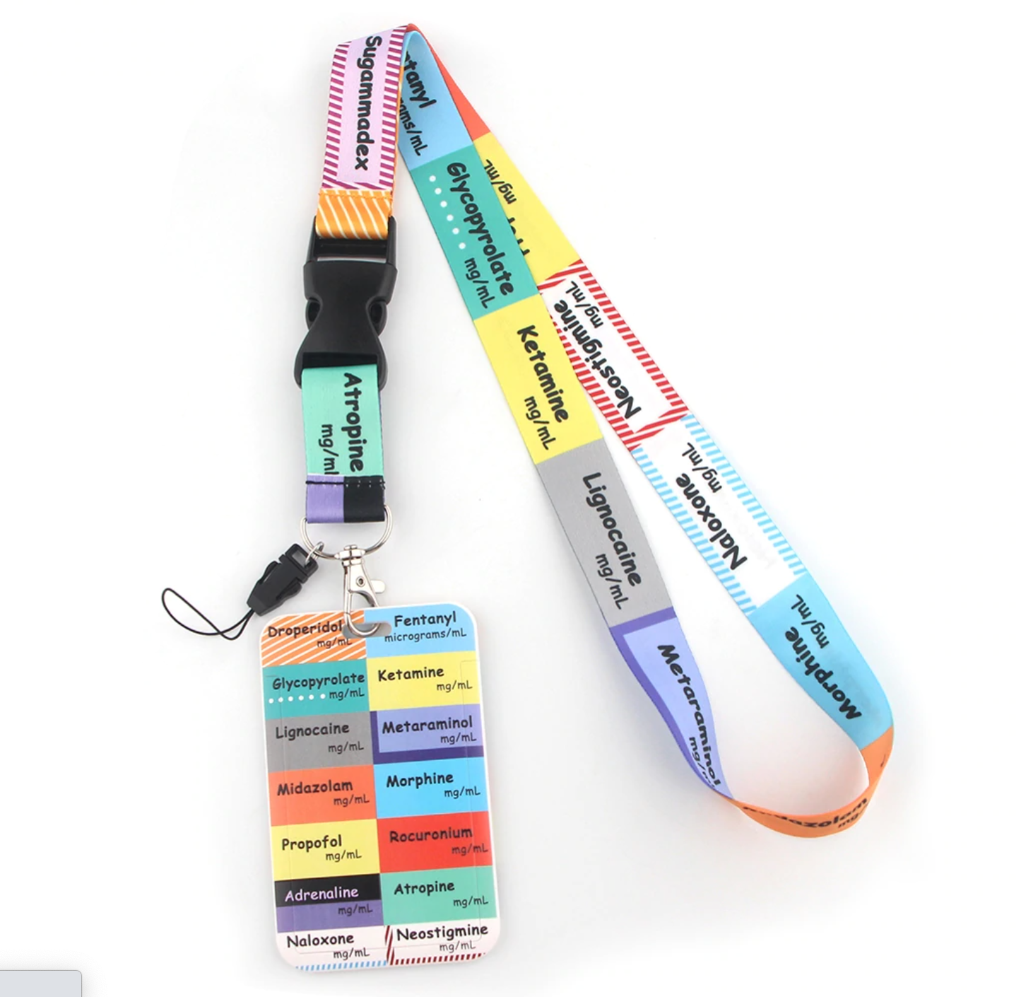 Lanyard y Porta credencial Anestesia - Yukawaii