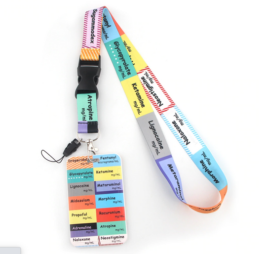 Lanyard y Porta credencial Anestesia - Yukawaii