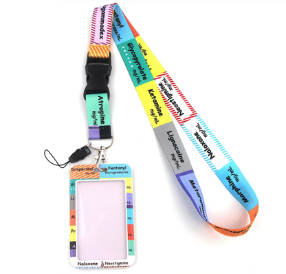 Lanyard y Porta credencial Anestesia - Yukawaii