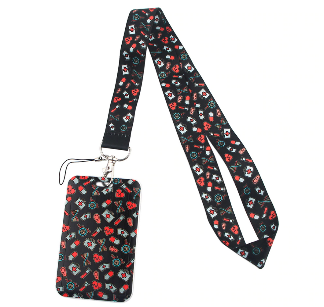 Lanyard y Porta credencial Medicina Doctor