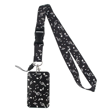 Lanyard y Porta credencial Nota musical - Yukawaii