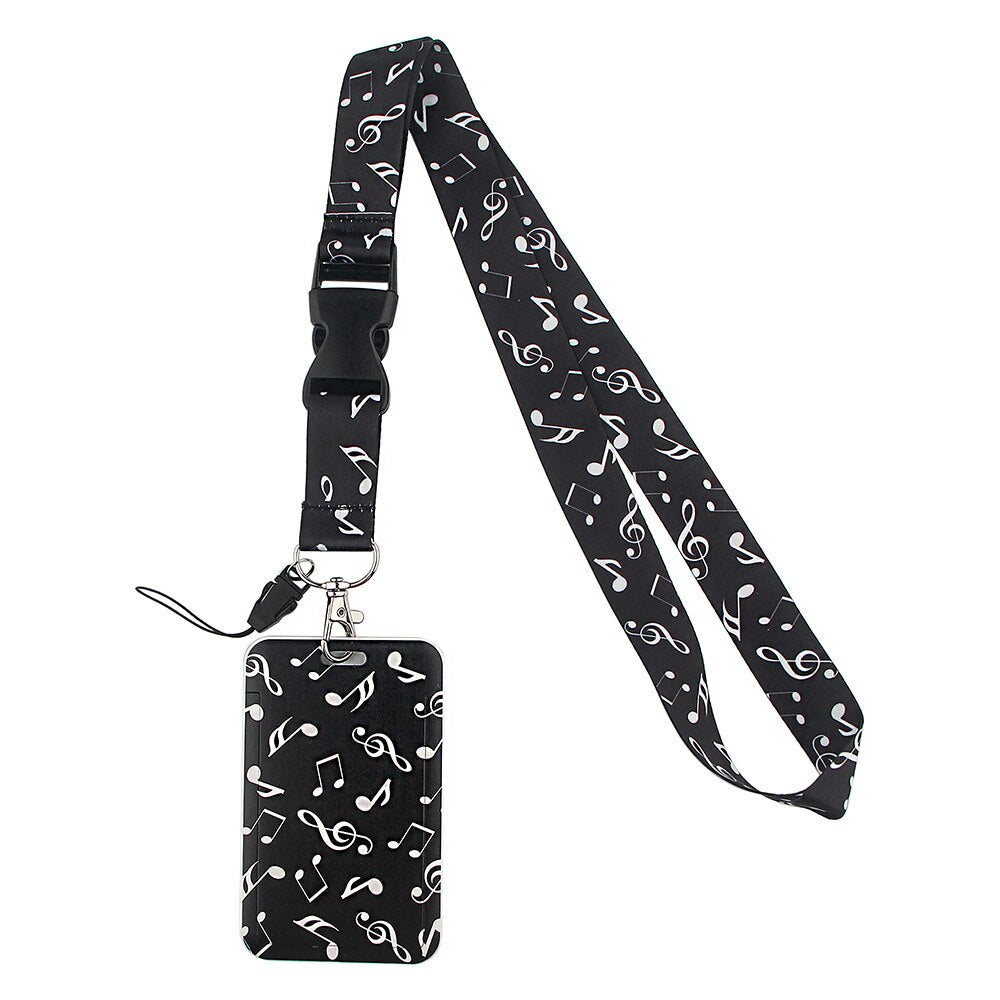 Lanyard y Porta credencial Nota musical - Yukawaii