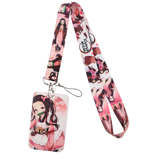 Lanyard y Porta credencial Nezuko Kamado