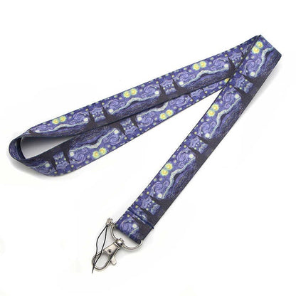 Lanyard y Porta credencial Noche estrellada