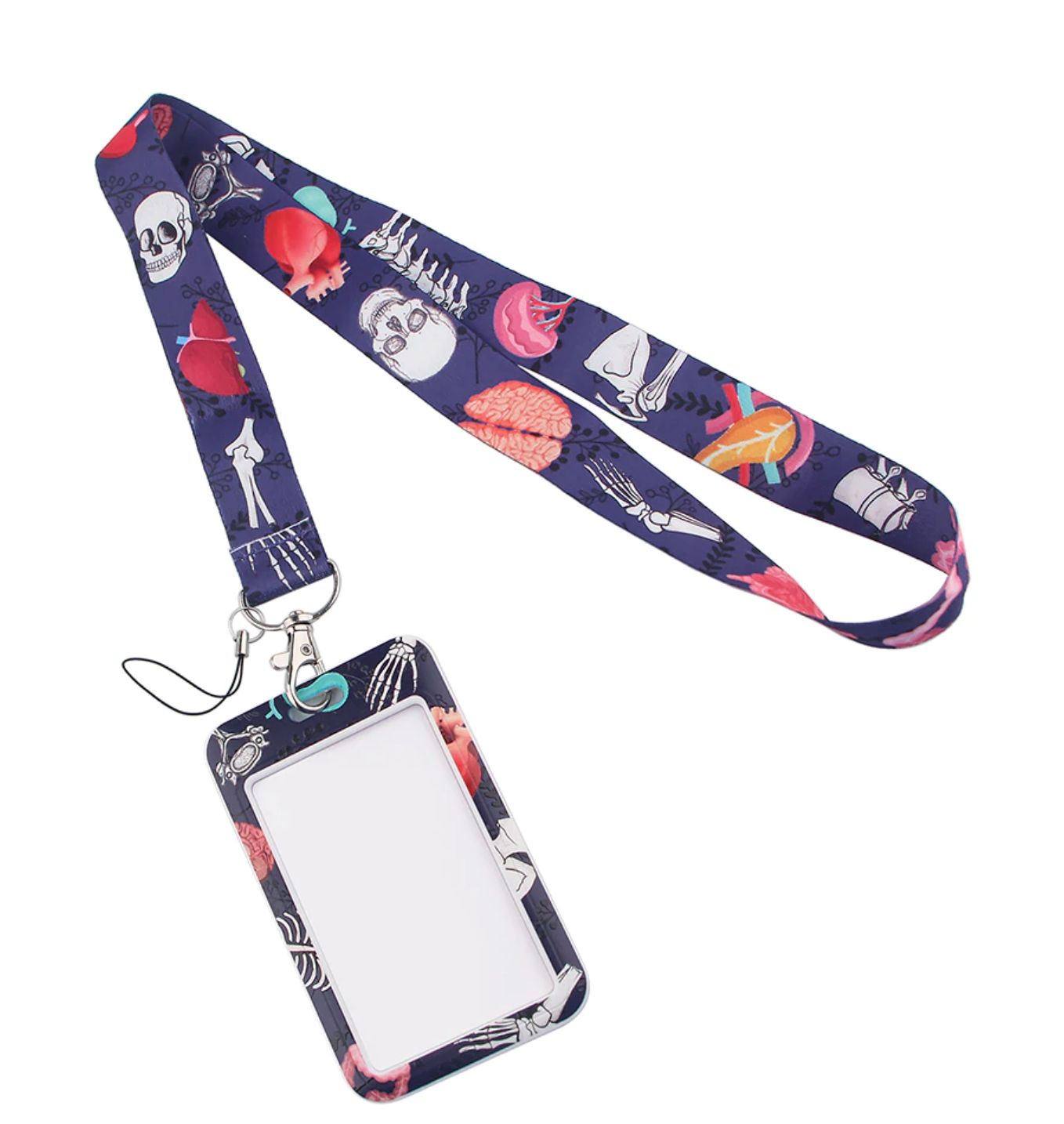 Lanyard y Porta credencial Organos y Huesos - Yukawaii