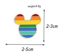 Cargar imagen en el visor de la galería, Pin Mickey arcoiris
