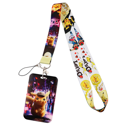 Lanyard y Porta credencial Pikachu