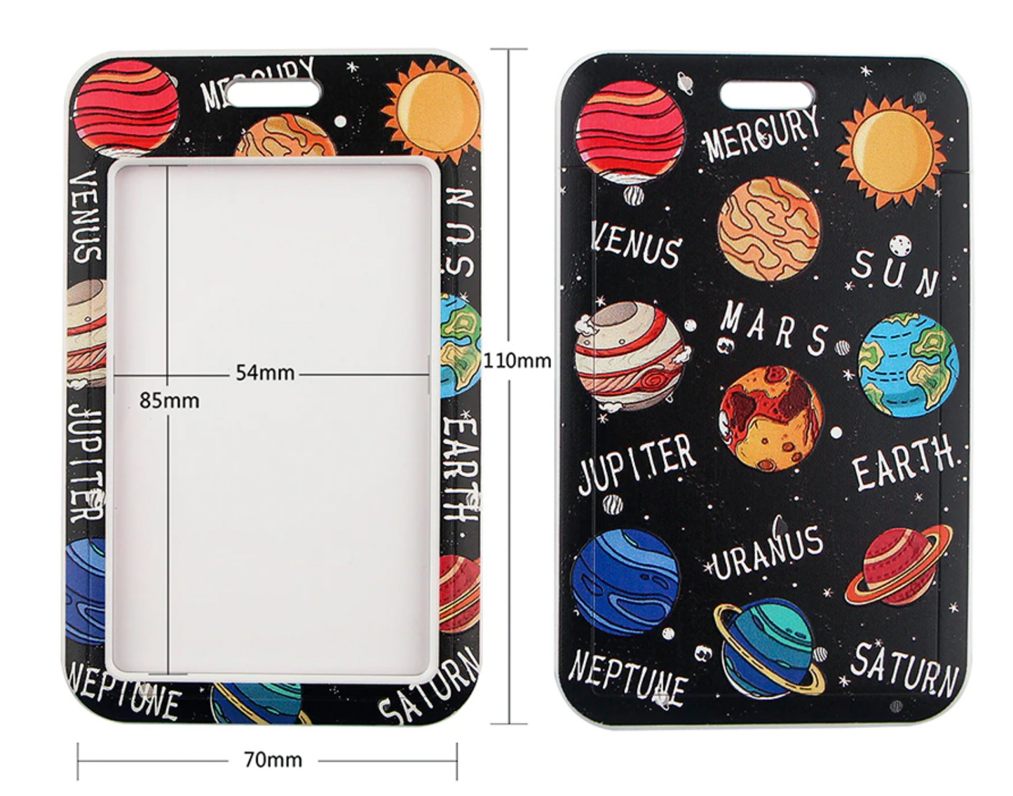 Lanyard y Porta credencial Planetas