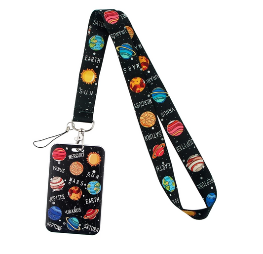 Lanyard y Porta credencial Planetas