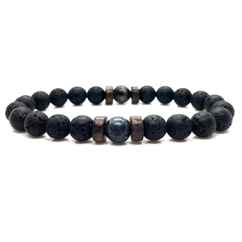 Pulsera de Piedra y Madera - Yukawaii