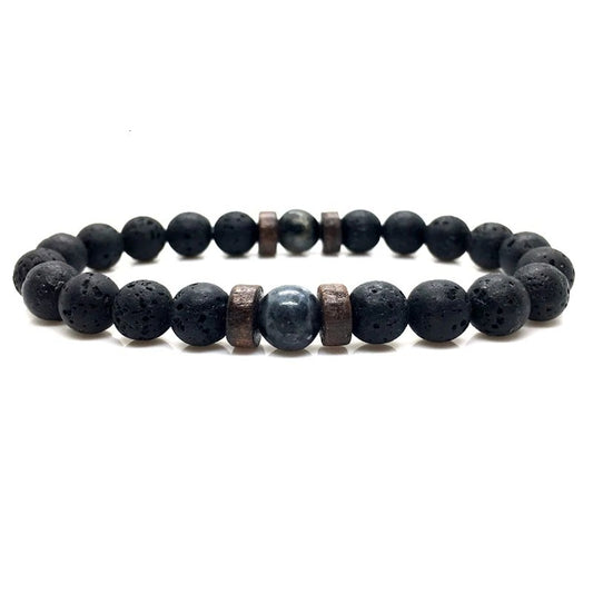 Pulsera de Piedra y Madera - Yukawaii