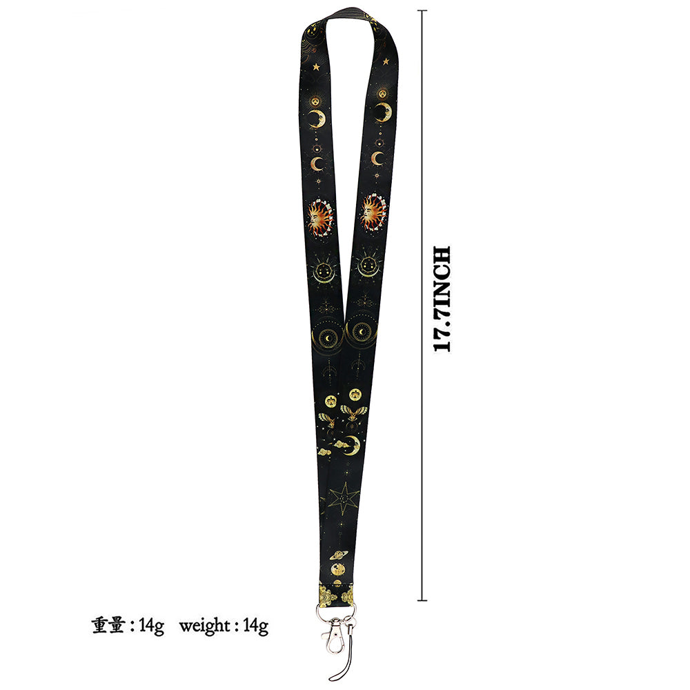 Lanyard y Porta credencial Lunas y estrellas - Yukawaii