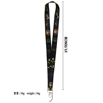 Lanyard y Porta credencial Lunas y estrellas - Yukawaii