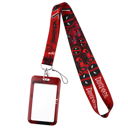 Lanyard y Porta credencial Deadpool