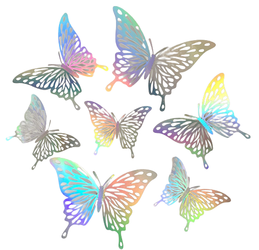 Set de Mariposas Decorativas con diseño