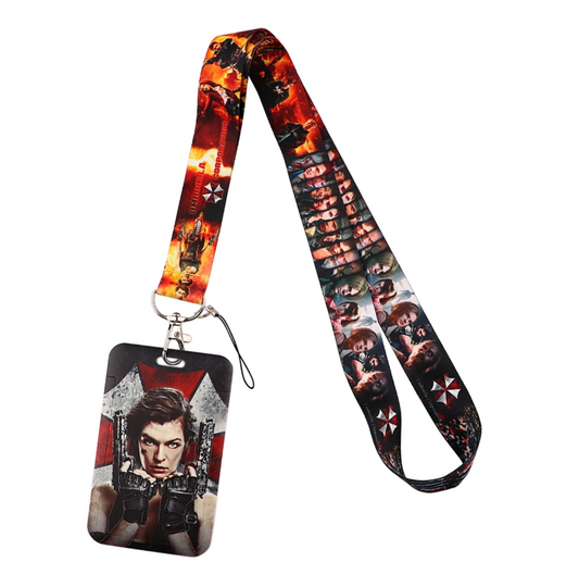 Lanyard y Porta credencial Resident Evil