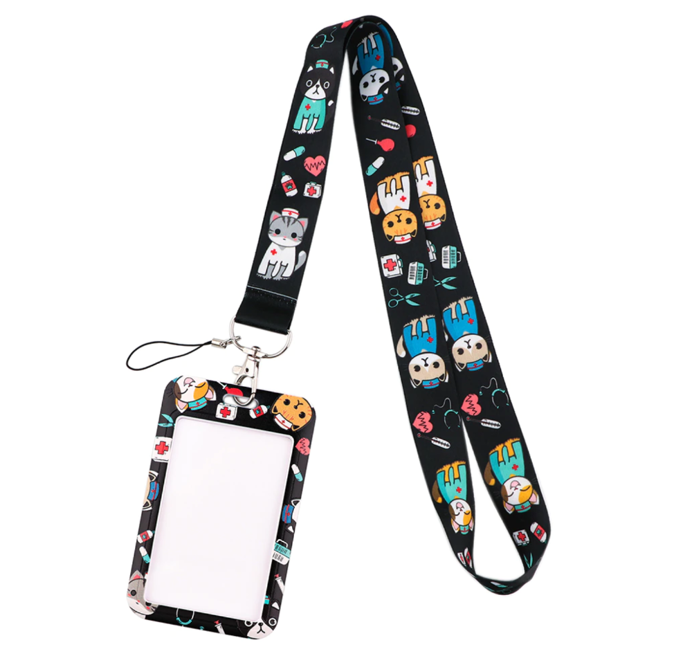 Lanyard y Porta credencial Veterinario
