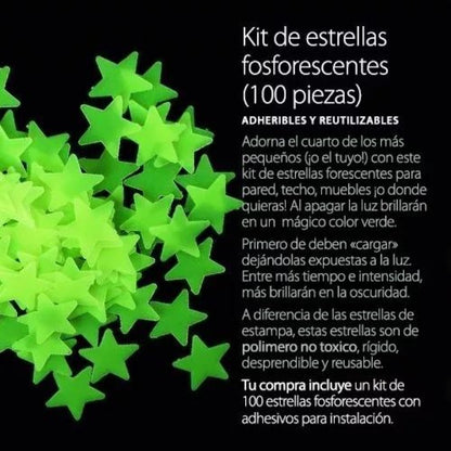 Estrellas Fluorescentes Verde