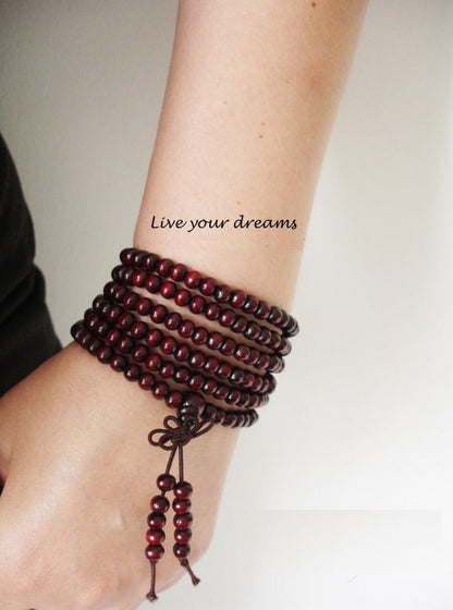 Pulsera / Rosario Budista 6mm