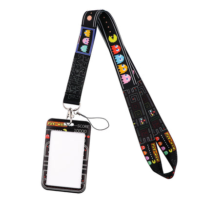 Lanyard y Porta credencial Pacman