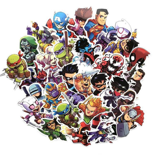 Paquete Stickers Super Heroes